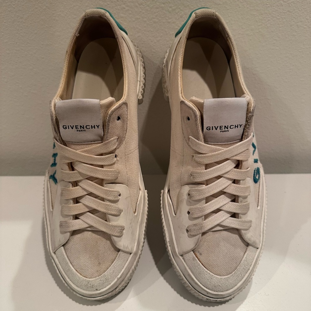 Givenchy White Canvas Sneakers